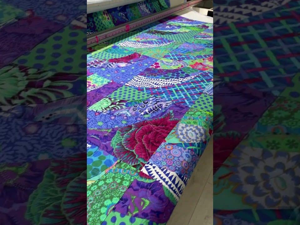 Cathy’s “Blue Onion” quilt - Longarm quilted by Maynard Longarm Quilting