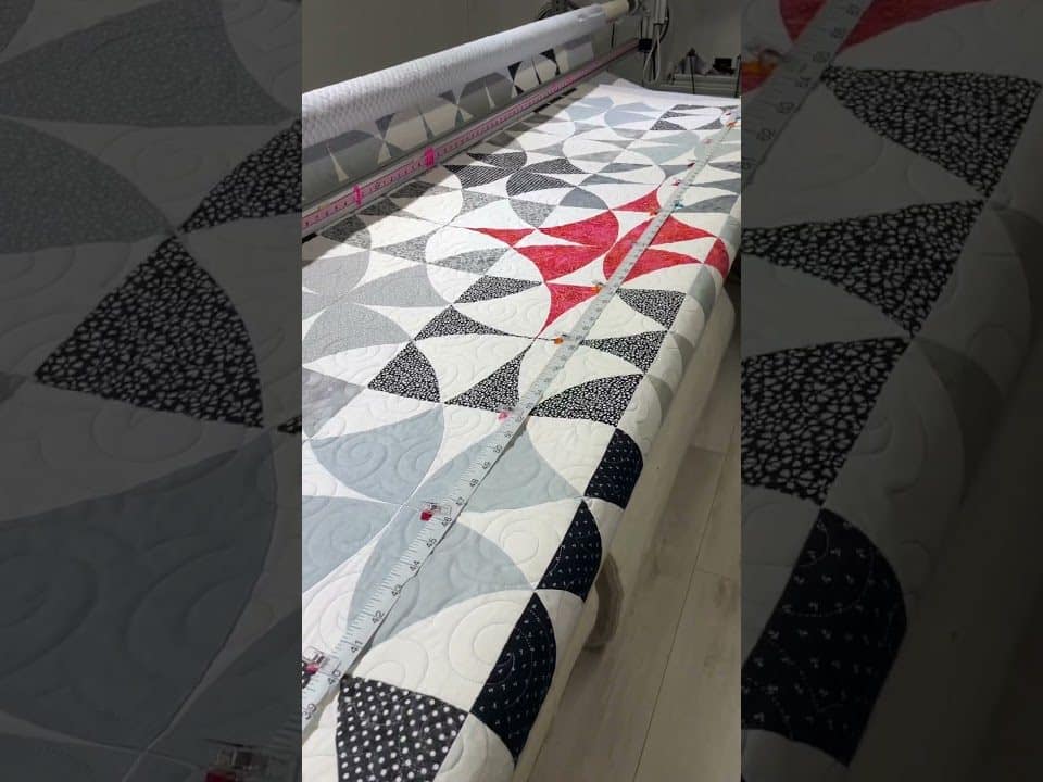 Anne’s “Winding Ways” quilt - Longarm quilted by Maynard Longarm Quilting