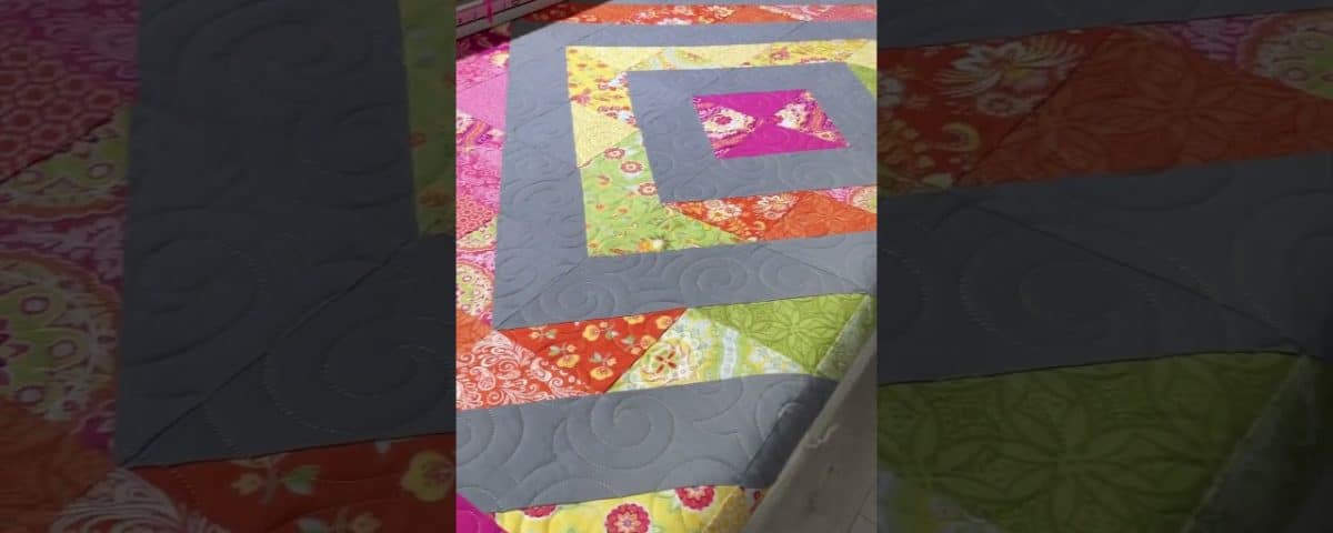 Karen’s 1/2 Sq Triangle quilt - Longarm quilted by Maynard Longarm Quilting