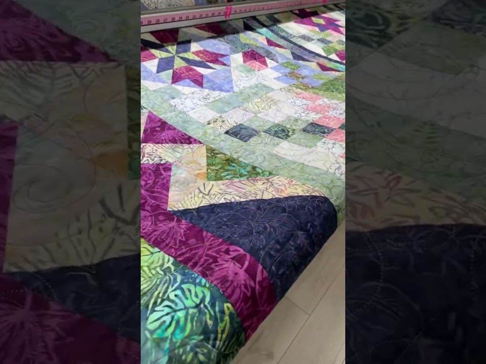 JoAnn’s Batik quilt - Longarm quilted by Maynard Longarm Quilting