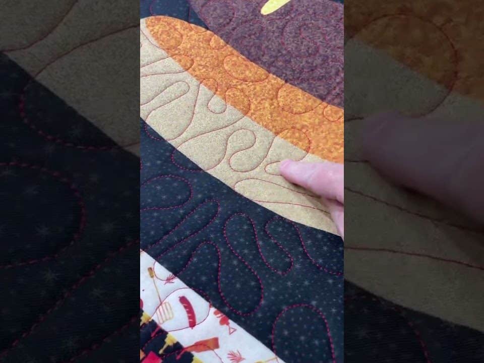 The Backyard BBQ quilt - Longarm quilted by Maynard Longarm Quilting