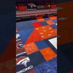 Brenda’s “Bronco’s” quilt - Longarm quilted by Maynard Longarm Quilting
