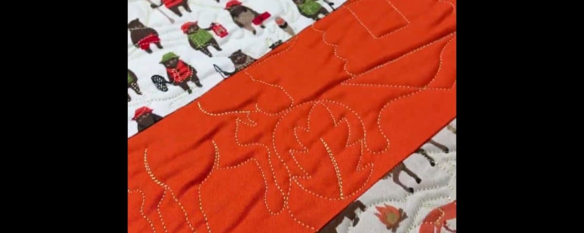 Denise’s “Backwoods” quilt - Longarm quilted by Maynard Longarm Quilting