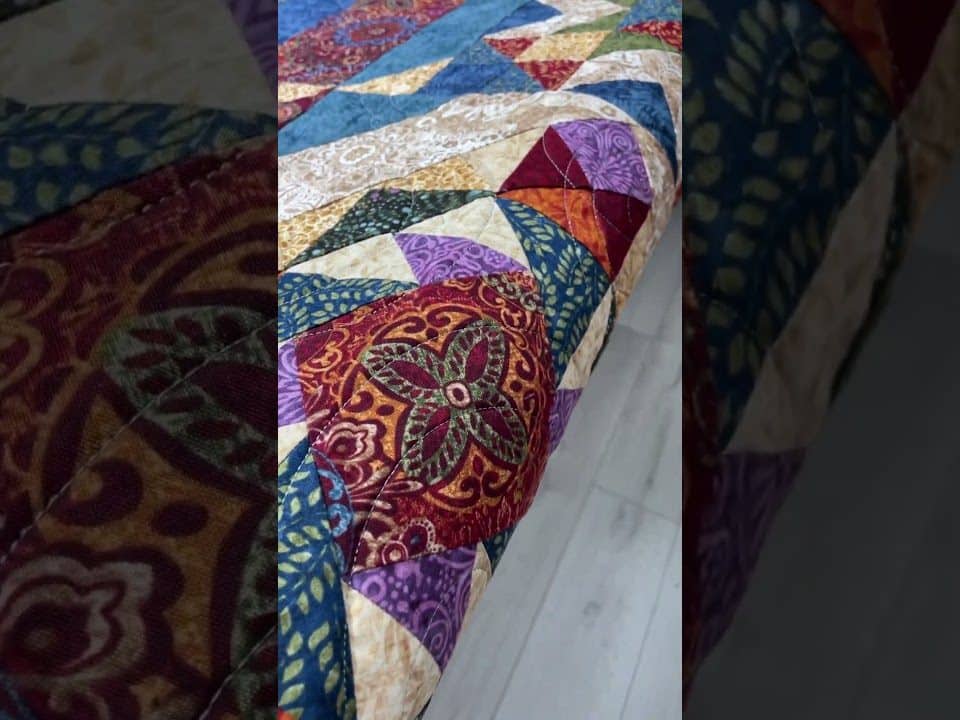 Gina’s “Christmas” quilt - Longarm quilted by Maynard Longarm Quilting