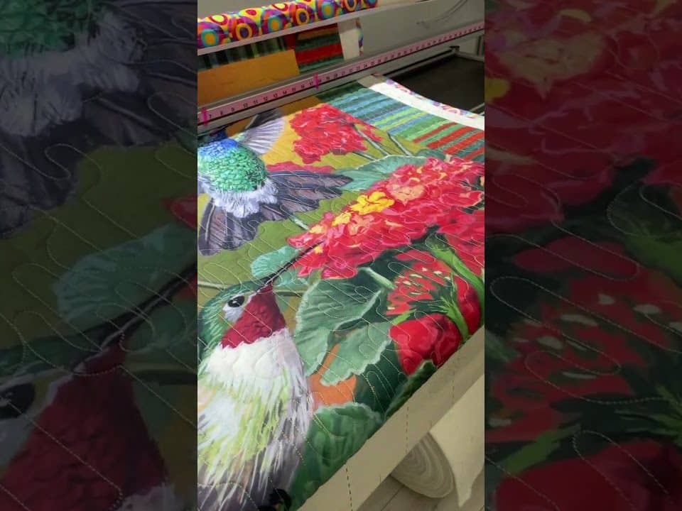Vicki’s “Arizona Cactus” quilt - Longarm quilted by Maynard Longarm Quilting