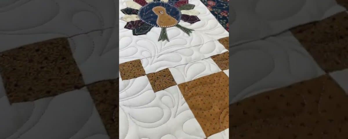 Marie’s “Turkey Trot” quilt - Longarm quilted by Maynard Longarm Quilting