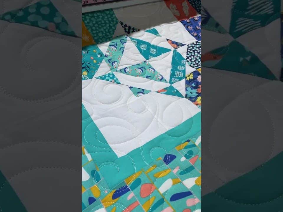 Cathy’s “Wahlah” quilt - Longarm quilted by Maynard Longarm Quilting