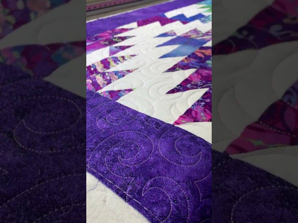 Cathy’s “Merry Mayhem” quilt - Longarm quilted by Maynard Longarm Quilting
