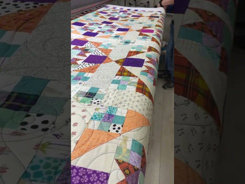 Justine’s “Chiwowie Scrappy” quilt - Longarm quilted by Maynard Longarm Quilting