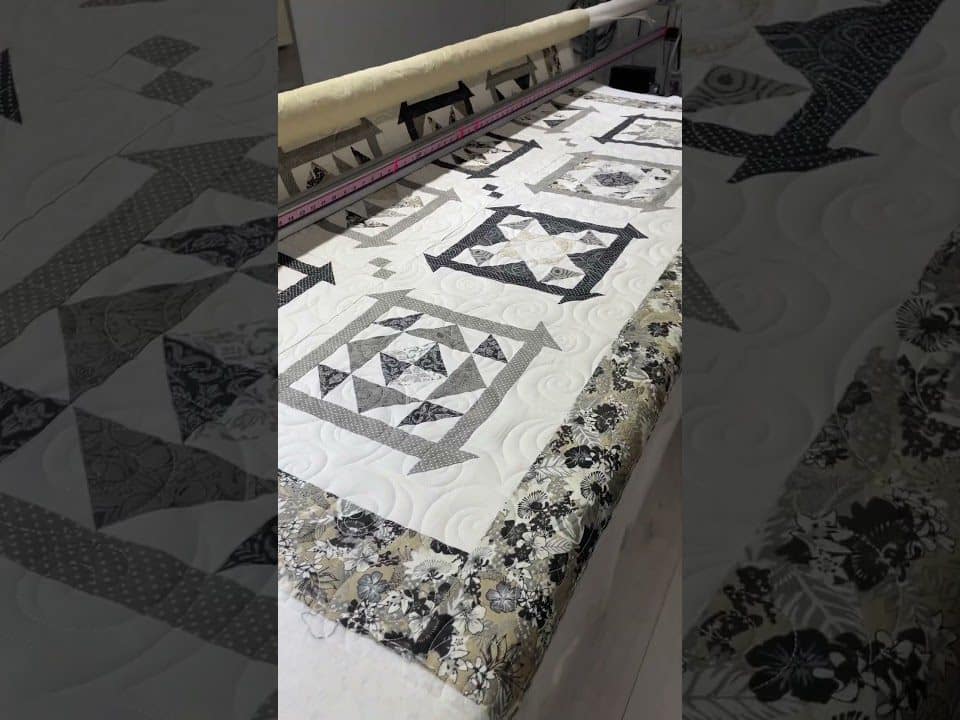 Edie’s “Churn Dash” quilt - Longarm quilted by Maynard Longarm Quilting