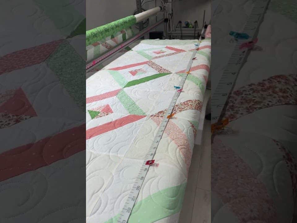 Esther’s “String” quilt - Longarm quilted by Maynard Longarm Quilting