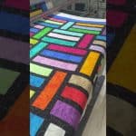 Hope’s “Stained Glass Stripes” quilt - Longarm quilted by Maynard Longarm Quilting