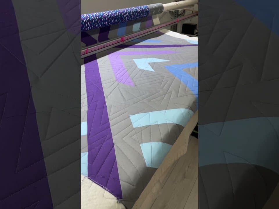 Crystal’s “Purple Homecoming” quilt - Longarm quilted by Maynard Longarm Quilting