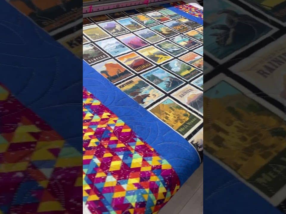 Natalie’s “National Parks” quilt - Longarm quilted by Maynard Longarm Quilting