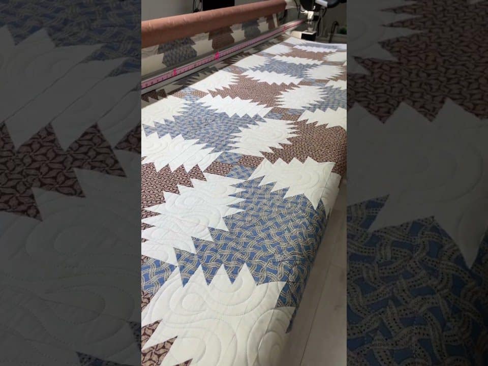 Leslie’s “Pineapple” quilt - Longarm quilted by Maynard Longarm Quilting