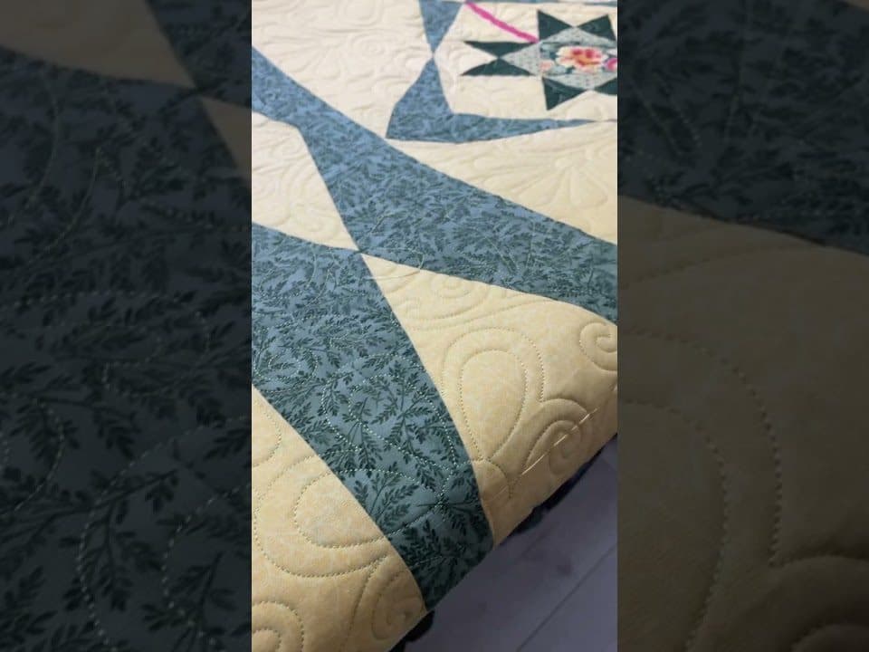 Joan’s “Star” quilt - Longarm quilted by Maynard Longarm Quilting