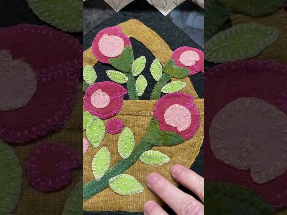 Brenda’s “Wool Appliqué” quilt - Longarm quilted by Maynard Longarm Quilting