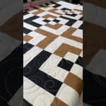 Edie’s quilt called “Charlotte” with @Glide “Apricot Blush” thread & Bosa Nova design - Longarm quilted by Maynard Longarm Quilting
