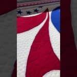 Judy’s “76er’s” quilt - Longarm quilted by Maynard Longarm Quilting