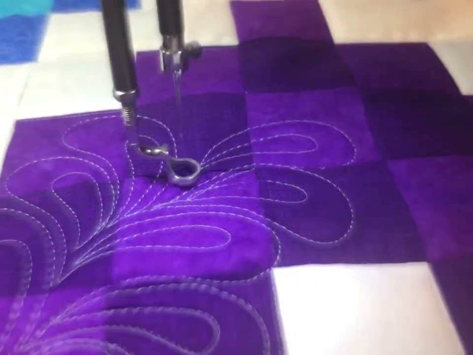 “Free-motion Feathers” - Longarm quilted by Maynard Longarm Quilting