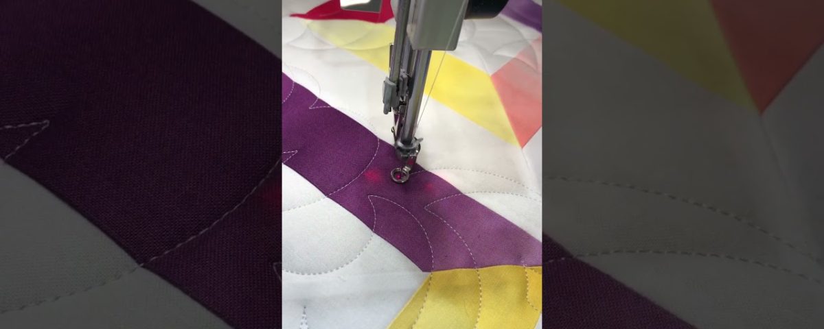 Quilting of “Confetti Streamers” - Longarm quilted by Maynard Longarm Quilting