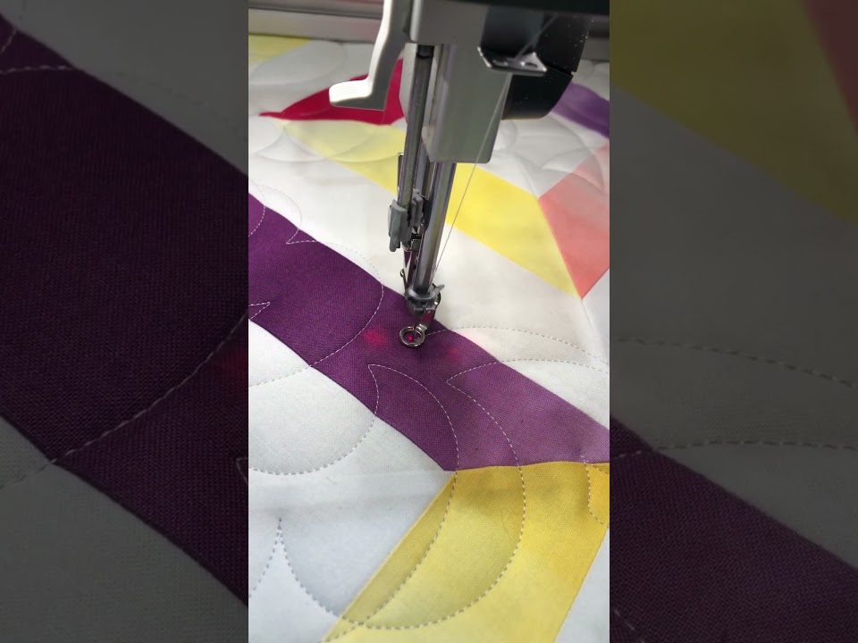 Quilting of “Confetti Streamers” - Longarm quilted by Maynard Longarm Quilting
