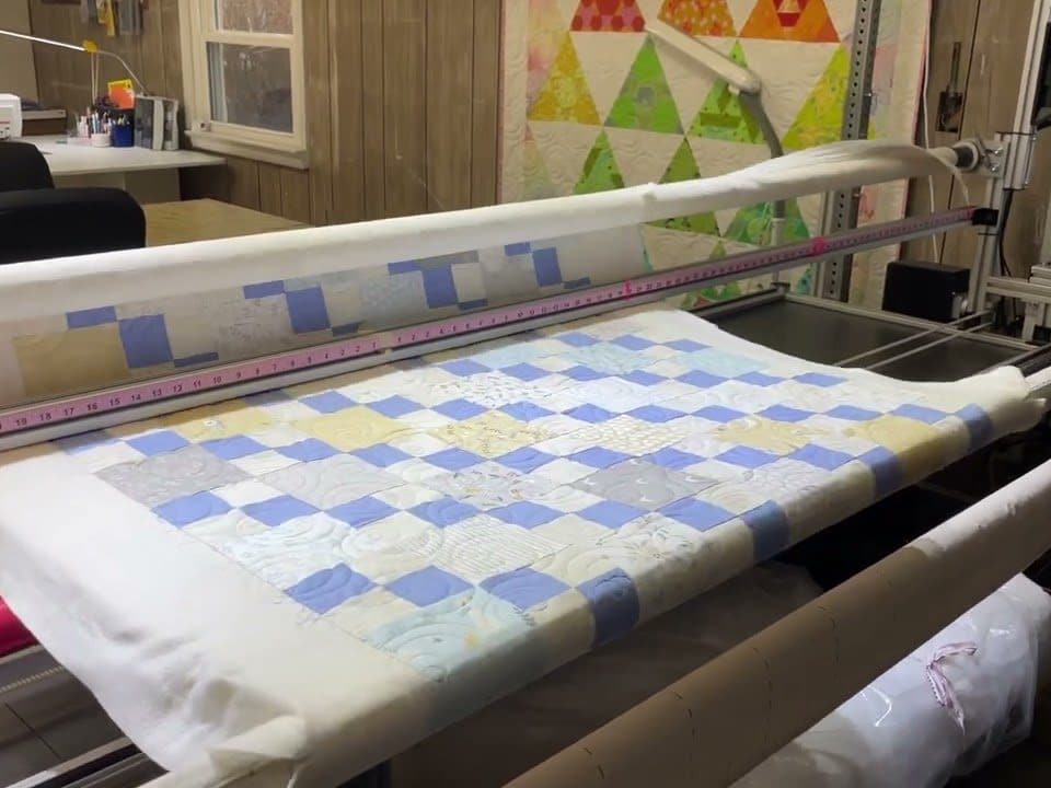 “Charmed” quilt - Longarm quilted by Maynard Longarm Quilting