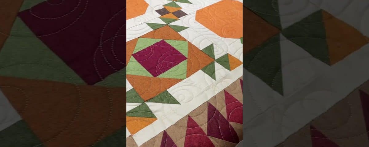 Vicki’s “Acorn & Leaves” quilt - Longarm quilted by Maynard Longarm Quilting