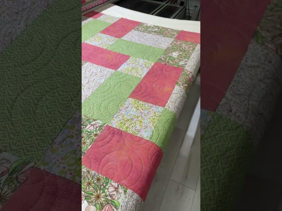 Ann’s “Baby Minky” quilt - Longarm quilted by Maynard Longarm Quilting
