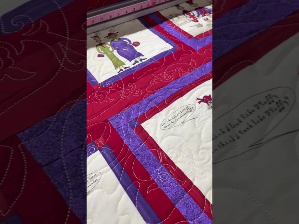 Lois “Red Hat Society” quilt - Longarm quilted by Maynard Longarm Quilting