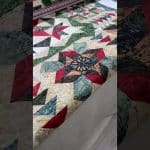 Gina’s “Stars with wide borders” quilt - Longarm quilted by Maynard Longarm Quilting