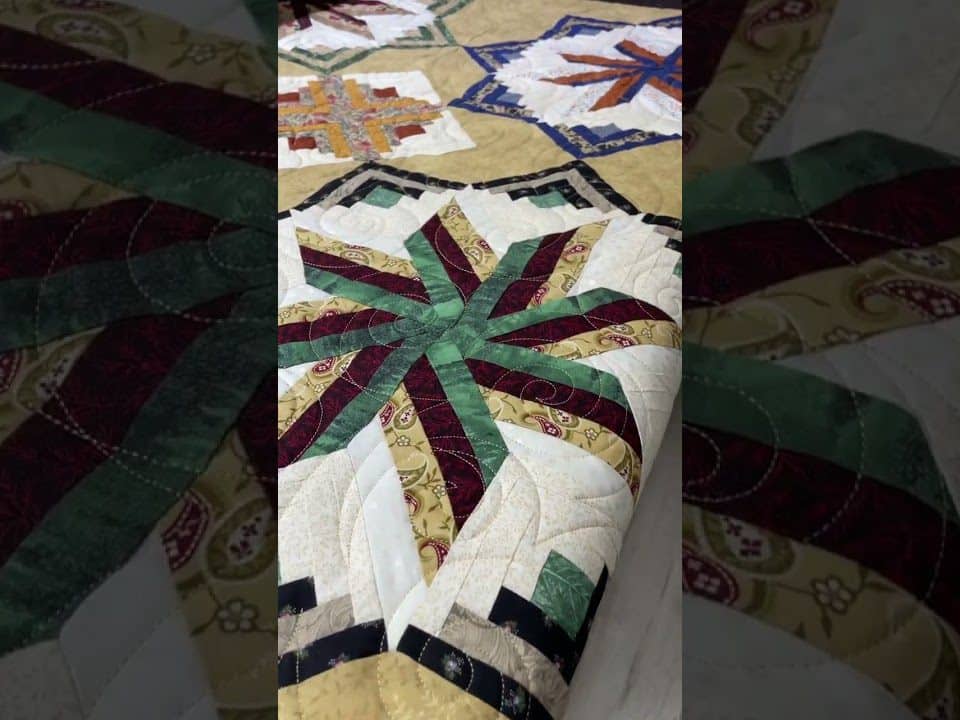 Carol’s “Amazing Stars” Quilt - Longarm quilted by Maynard Longarm Quilting