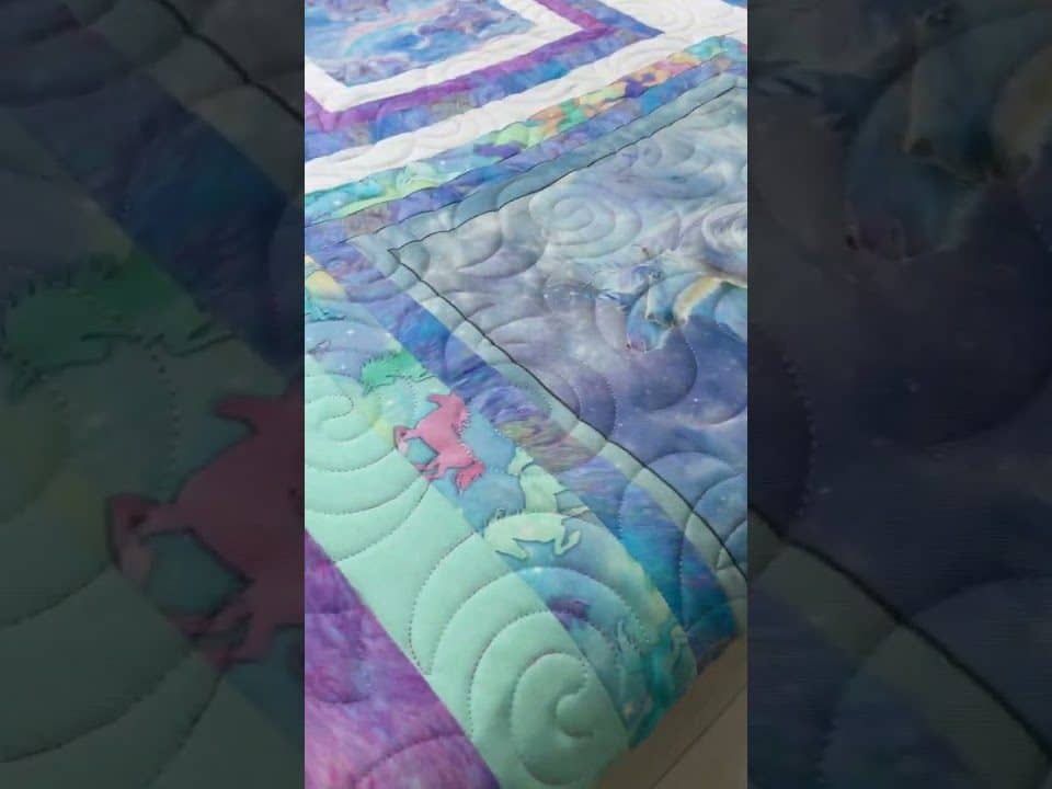 Joyce’s “Unicorn” Quilt - Longarm quilted by Maynard Longarm Quilting