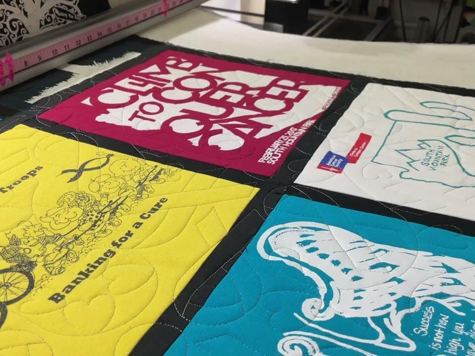 Jeanine’s “T-Shirt” Quilt - Longarm quilted by Maynard Longarm Quilting