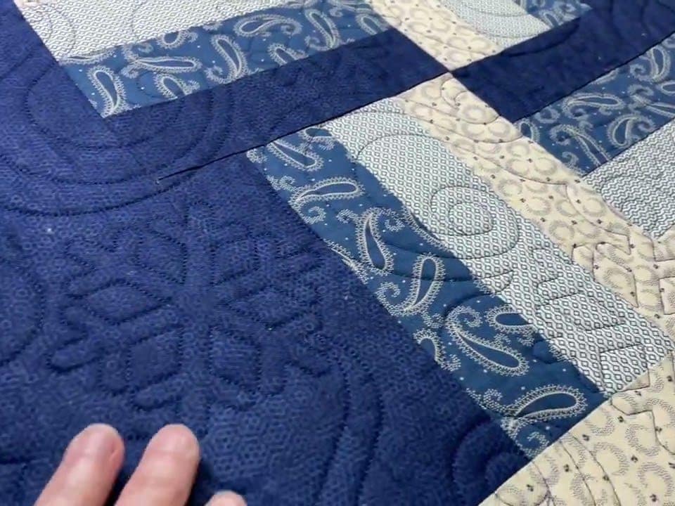 Susan’s “Snowglobe” quilt - Longarm quilted by Maynard Longarm Quilting