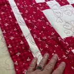 Connie’s “Red Irish Chain” quilt - Longarm quilted by Maynard Longarm Quilting