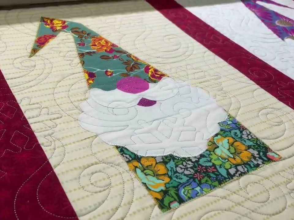 Debby’s “Gnome” Quilt - Longarm quilted by Maynard Longarm Quilting