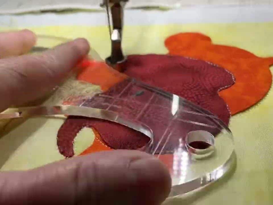 Time-lapsed 1 “Baby Circus” free motion - Longarm quilted by Maynard Longarm Quilting