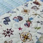 Helen’s “Enchanted Seas” quilt - Longarm quilted by Maynard Longarm Quilting