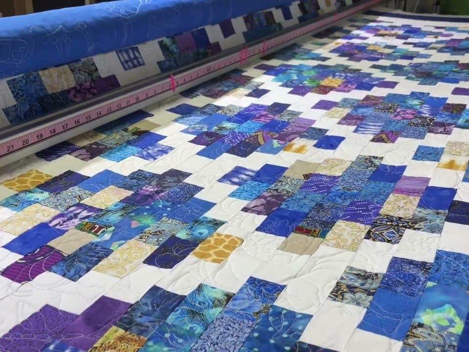 Barbara’s “Inman Park” quilt - Longarm quilted by Maynard Longarm Quilting