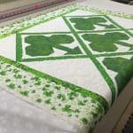 Eileen’s “St. Patrick’s” Wall hanging - Longarm quilted by Maynard Longarm Quilting