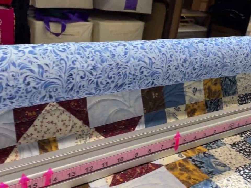 Betty’s “Scrappy Sampler BOM” quilt - Longarm quilted by Maynard Longarm Quilting