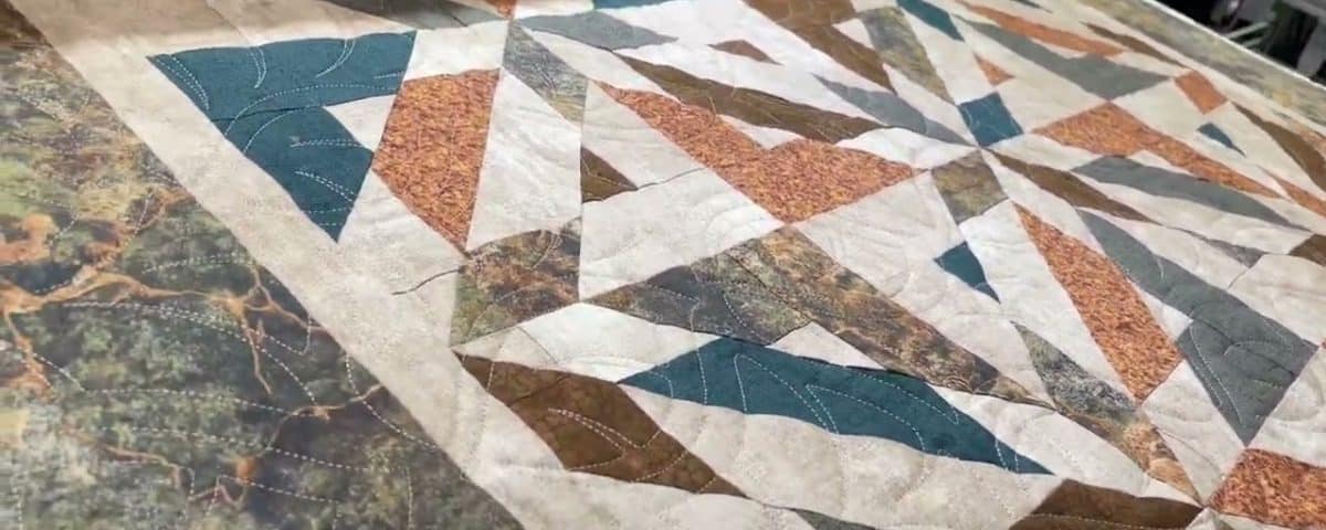 Elaine’s “Athena” quilt - Longarm quilted by Maynard Longarm Quilting