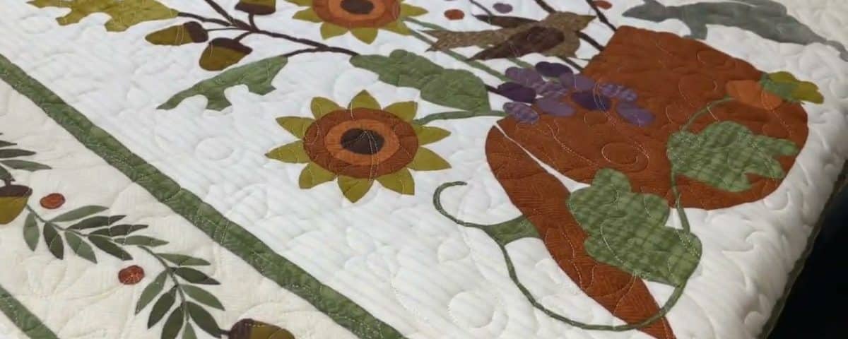 Vicki’s “Autumn Flannel” quilt panel - Longarm quilted by Maynard Longarm Quilting
