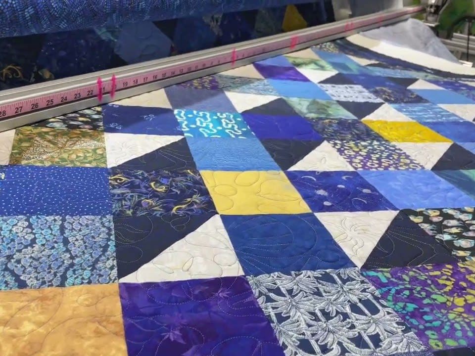 Donna’s “Simply Serene” quilt - Longarm quilted by Maynard Longarm Quilting