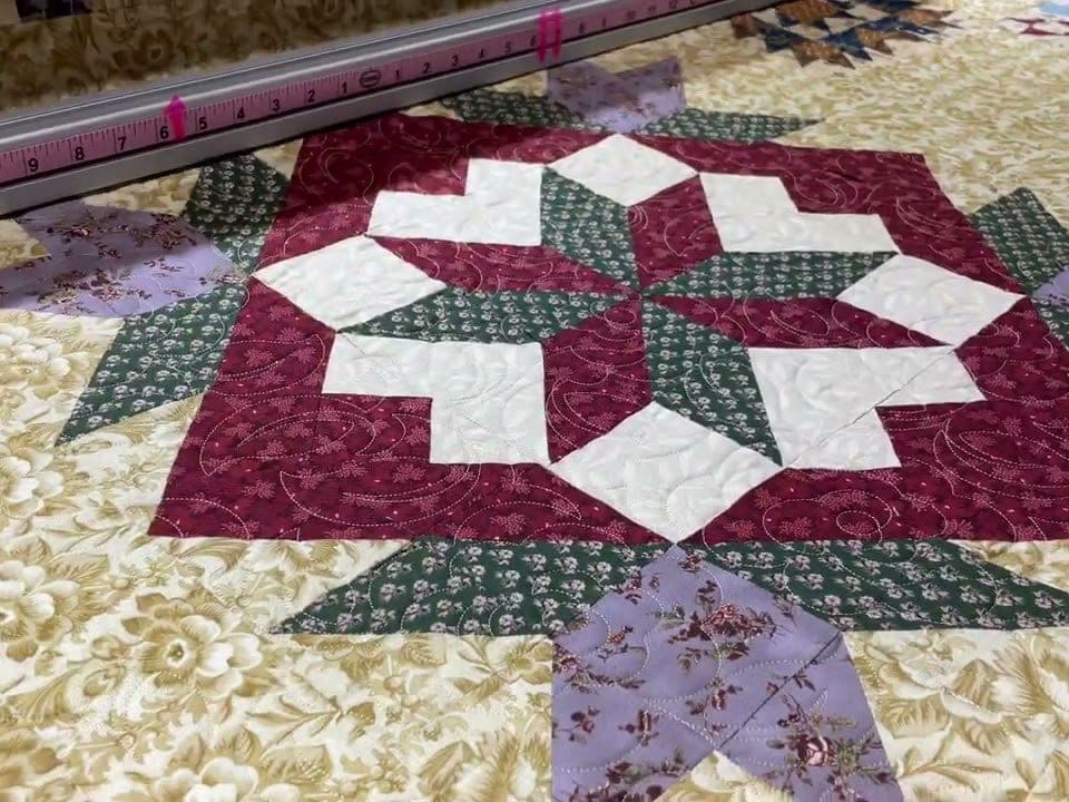 Kay’s “Patriots & Petticoats” BOM quilt - Longarm quilted by Maynard Longarm Quilting