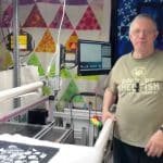 Barb’s “Another B&W 1/2 Hexy” quilt - Longarm quilted by Maynard Longarm Quilting