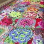 Frances’ “Kaffe Flowers” quilt - Longarm quilted by Maynard Longarm Quilting