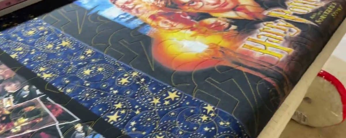 Kate’s “Harry Potter” quilt - Longarm quilted by Maynard Longarm Quilting