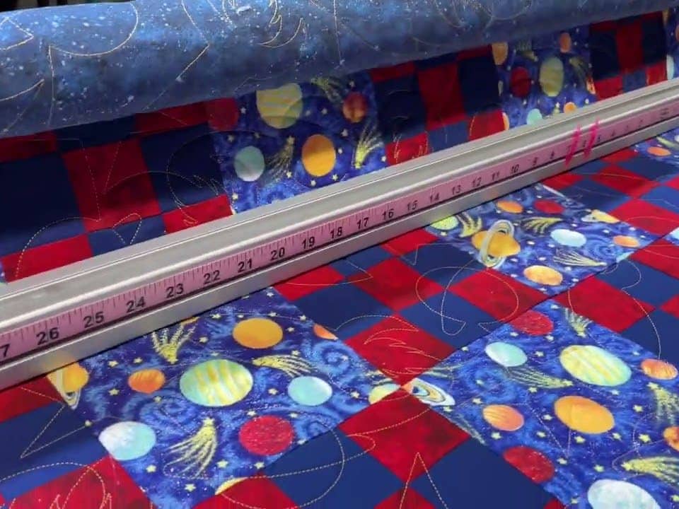 Cindy’s “Out of This World” quilt - Longarm quilted by Maynard Longarm Quilting